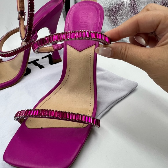 Beautiful/ high-quality Schutz shoes gorgeous color hot pink size 6 almost new - Picture 8 of 11